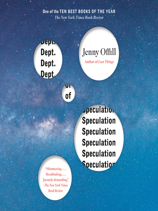 Title details for Dept. of Speculation by Jenny Offill - Wait list